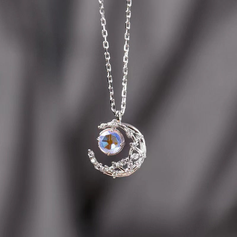 GP SKY Crescent Moon & Star Pendant Necklace