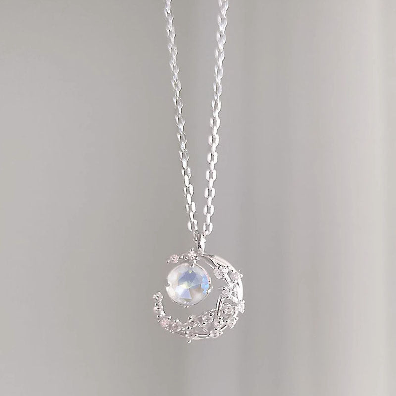 GP SKY Crescent Moon & Star Pendant Necklace