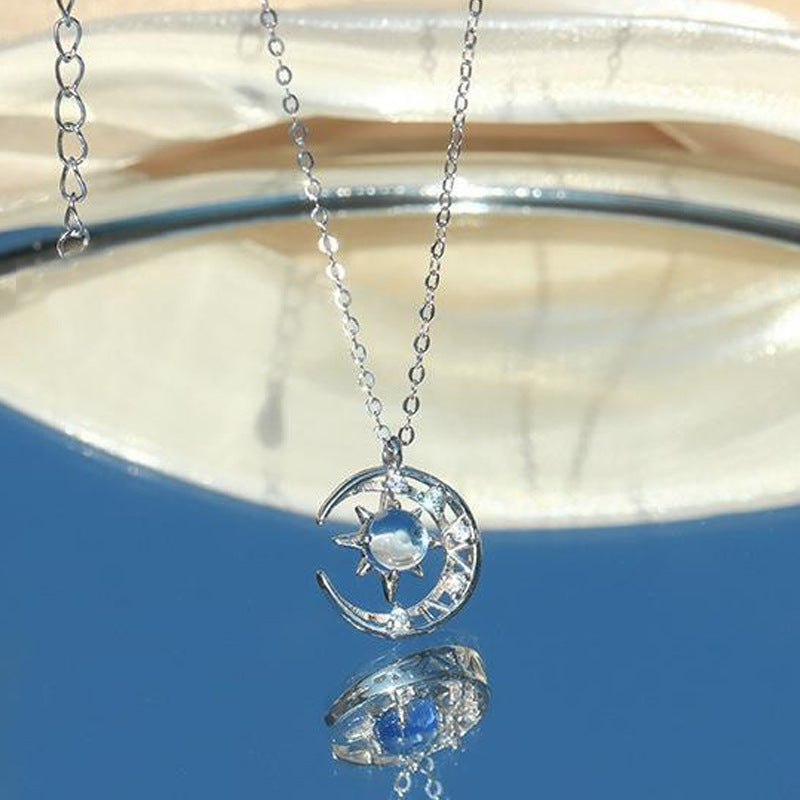 GP SKY Crescent Moon & Star Pendant Necklace