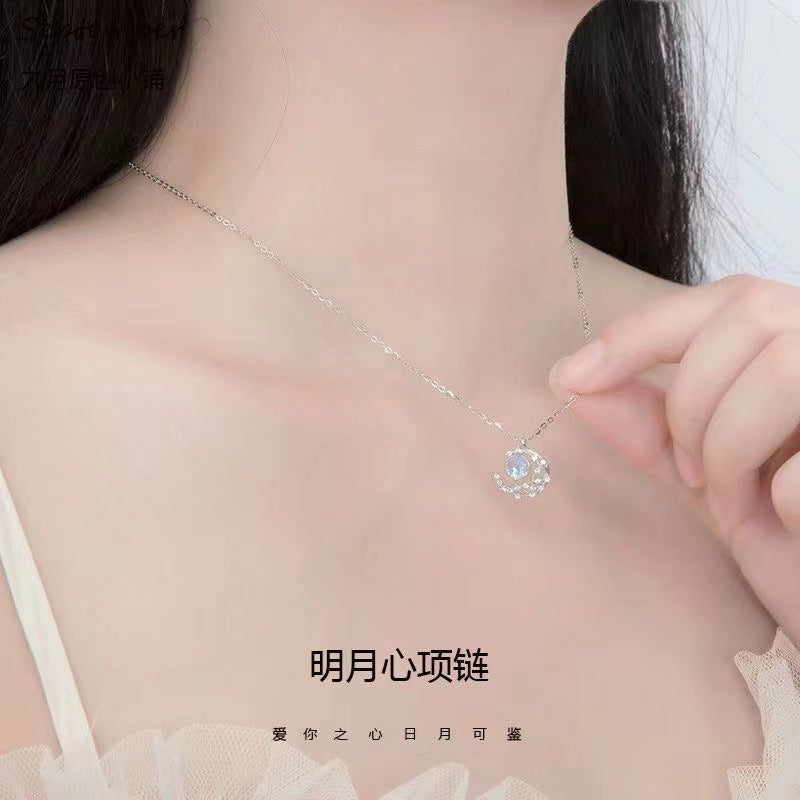 GP SKY Crescent Moon & Star Pendant Necklace